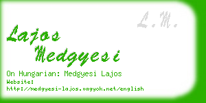 lajos medgyesi business card